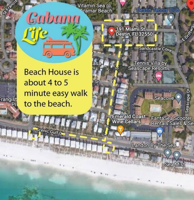 Private Beach Access, Fenced Yard & Pet Friendly, Pool, Cabana Life Beach House Destin Eksteriør billede